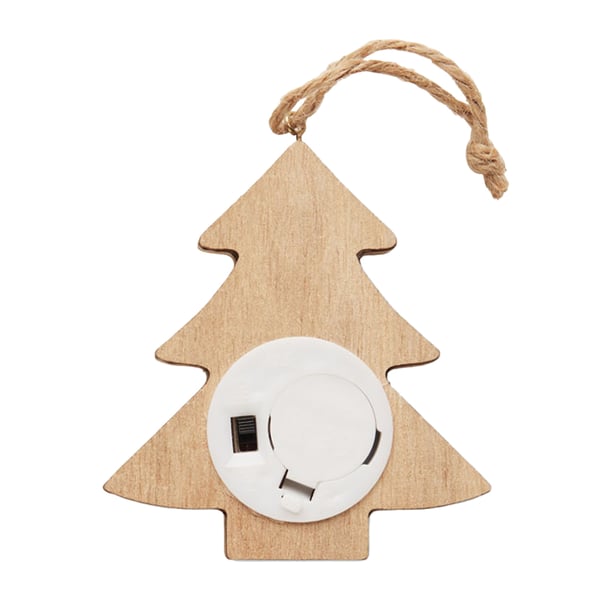 MidOcean Lulie Wooden Lights Tree Decoration (Batteries Included)