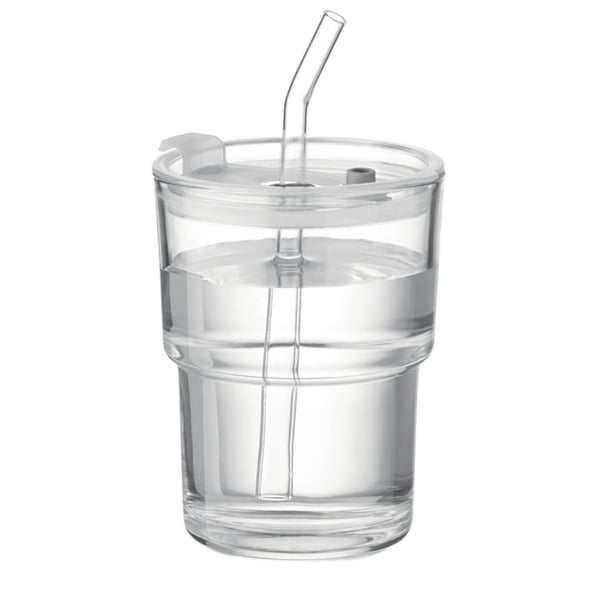 MidOcean Sip Straw Glas 400 ml drikkedunk