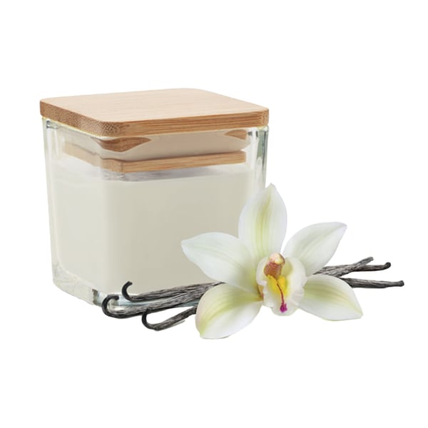 MidOcean Pila Vanilla Square Bamboo Scented Candle MidOcean Pila Vanilla Square Bamboo Scented Candle