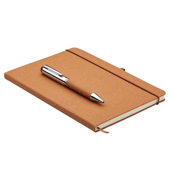 MidOcean Eleganote Leather Notebook & Pen