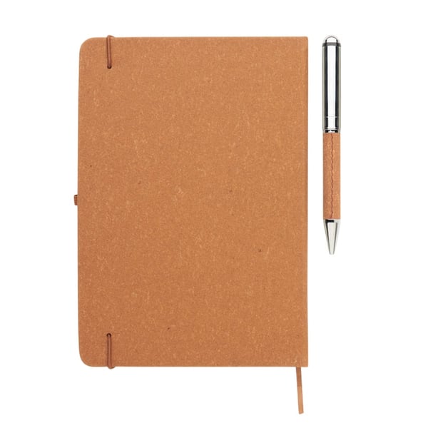 MidOcean Eleganote Leather Notebook & Pen