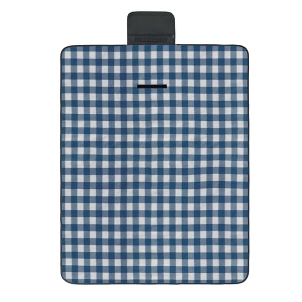 MidOcean Caly Fleece Gingham Check Picnic Blanket
