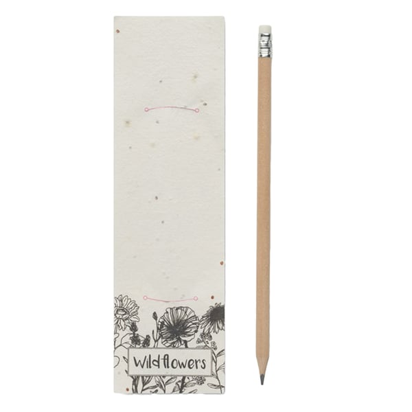 MidOcean Penseed Vildblommor Fröpapper Penna Med Suddgummi