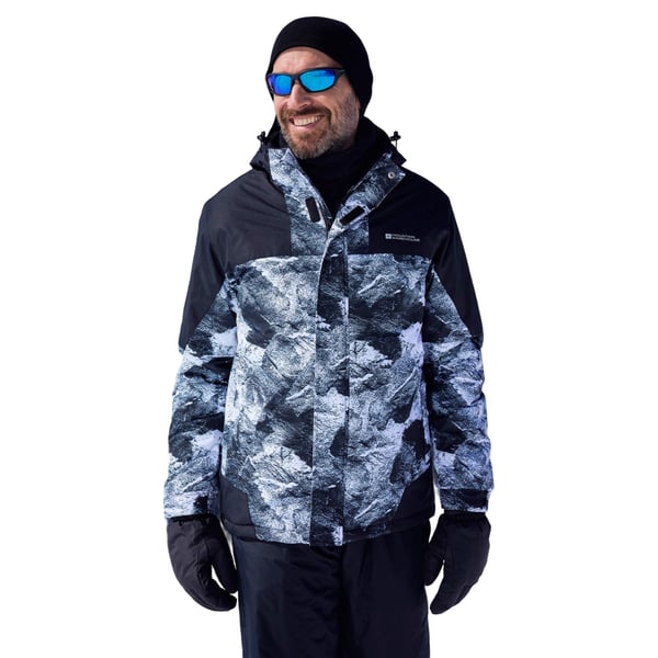 Mountain Warehouse Shadow II skidjacka med tryck för män