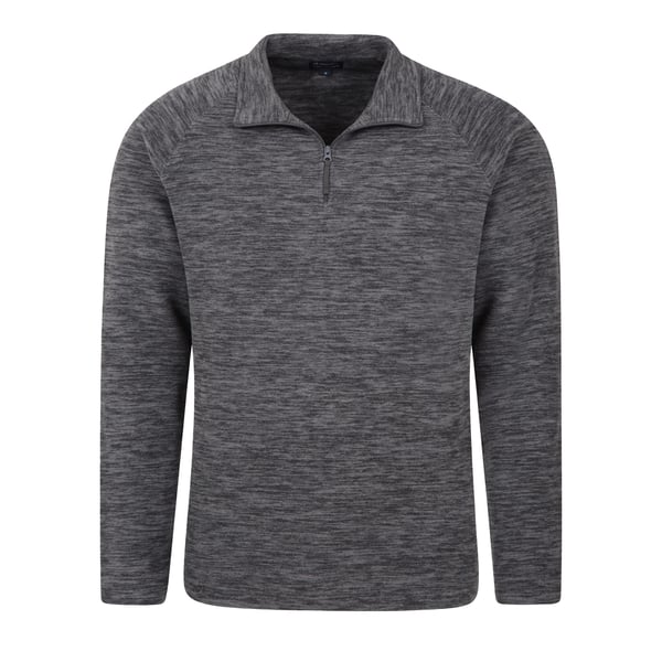 Mountain Warehouse Mens Snowdon Melange Fleece Top (Pack Of 2)