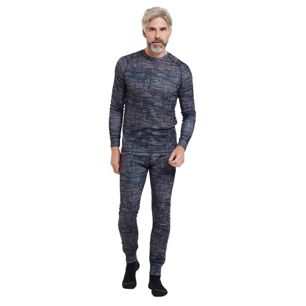Mountain Warehouse Mens Talus Dash Print Thermal Bottoms