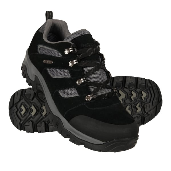 Mountain Warehouse Mens Voyage Suede Waterproof Walking Shoes