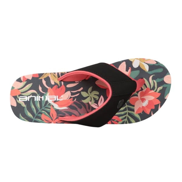 Animal Womens/Ladies Leaf Print Recycled Flip Flops