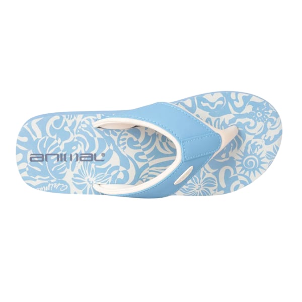 Animal Womens/Ladies Leaf Print Recycled Flip Flops