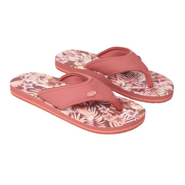 Animal Dam/Dam Bladmönstrade Återvunna Flip-Flops