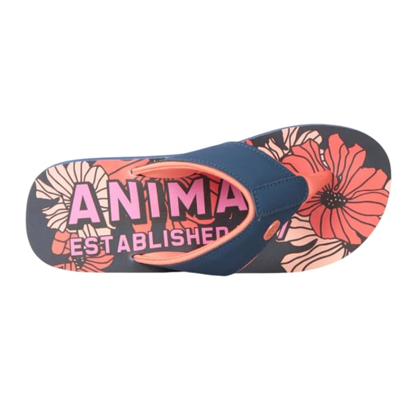 Animal Womens/Ladies Leaf Print Recycled Flip Flops