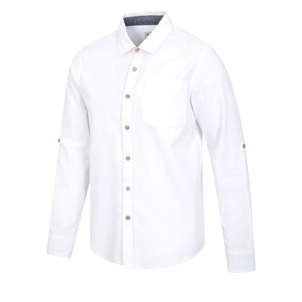 Mountain Warehouse Mens Coconut Textured Long-Sleeved Shirt