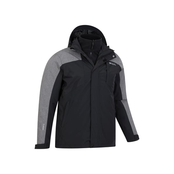 Mountain Warehouse Mens District Extreme 3 in 1 Waterproof Jacket