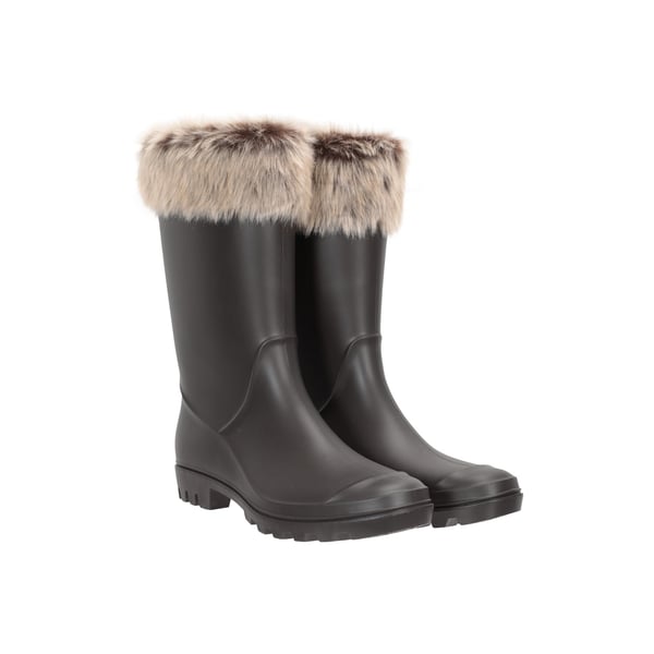 Mountain Warehouse Womens/Ladies Faux Fur Lined Wellington Boots