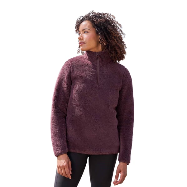 Mountain Warehouse Womens/Ladies Teddy Fleece Quarter Zip Fleece Top