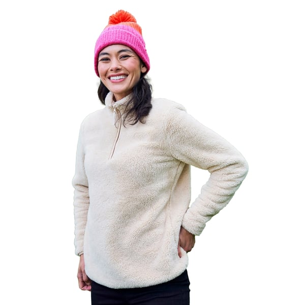Mountain Warehouse Womens/Ladies Teddy Fleece Quarter Zip Fleece Top