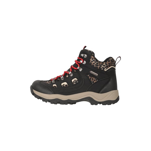 Mountain Warehouse Womens/Ladies Adventurer Leopard Print Faux Suede Waterproof Walking Boots