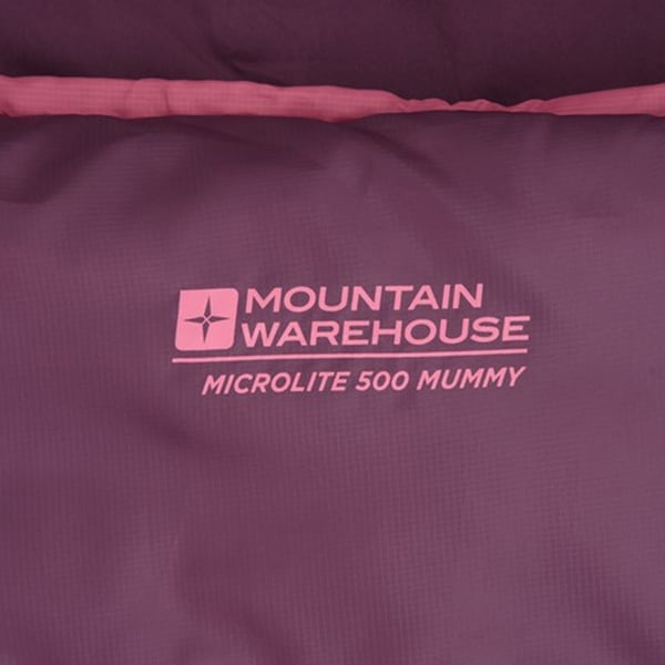 Mountain Warehouse Unisex Adult Right Zip Microlite 500 Midseason Mummy Sleeping Bag