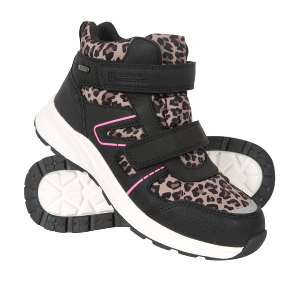 Mountain Warehouse Childrens/Kids Jupiter Adaptive Leopard Print Walking Boots