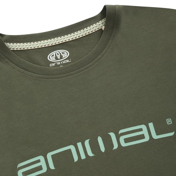 Animal miesten Classico Logo luomu pitkähihainen T-paita