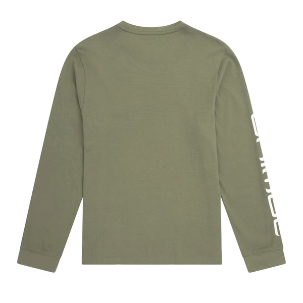 Animal Mens Tommy Back Print Organic Long-Sleeved T-Shirt