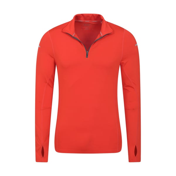 Mountain Warehouse Mens Vault Recycled Half Zip Long-Sleeved Top
