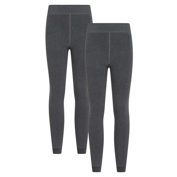 Mountain Warehouse Womens/Ladies Fleece Lined Thermal Leggings (Pack of 2)