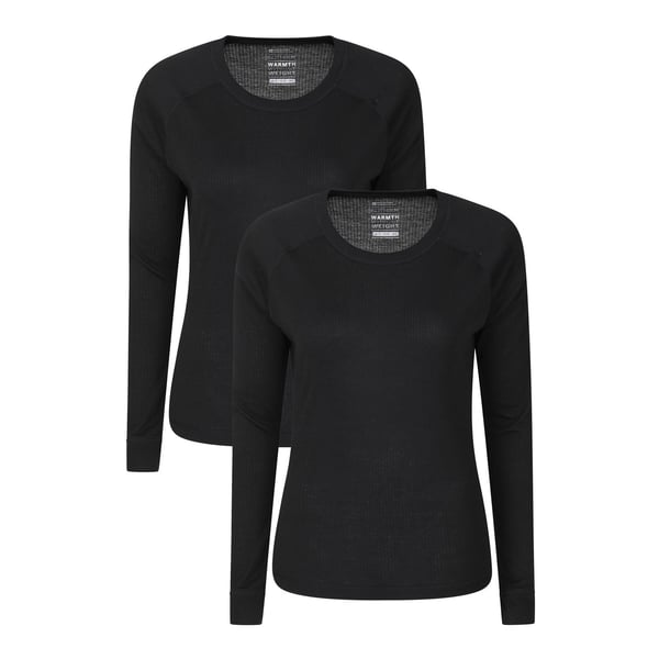 Mountain Warehouse Womens/Ladies Talus Thermal Base Layer Top (Pack of 2) Mountain Warehouse Womens/Ladies Talus Thermal Base Layer Top (Pack of 2)