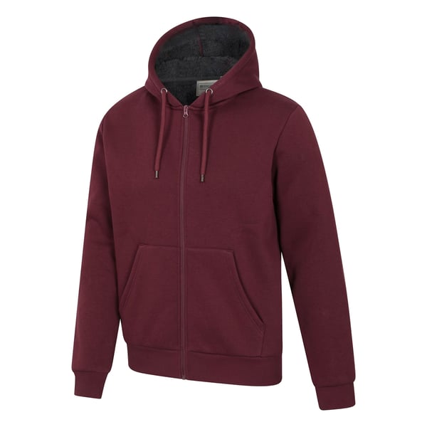 Mountain Warehouse Mens Dalton Borg Lined Full Zip Hoodie
