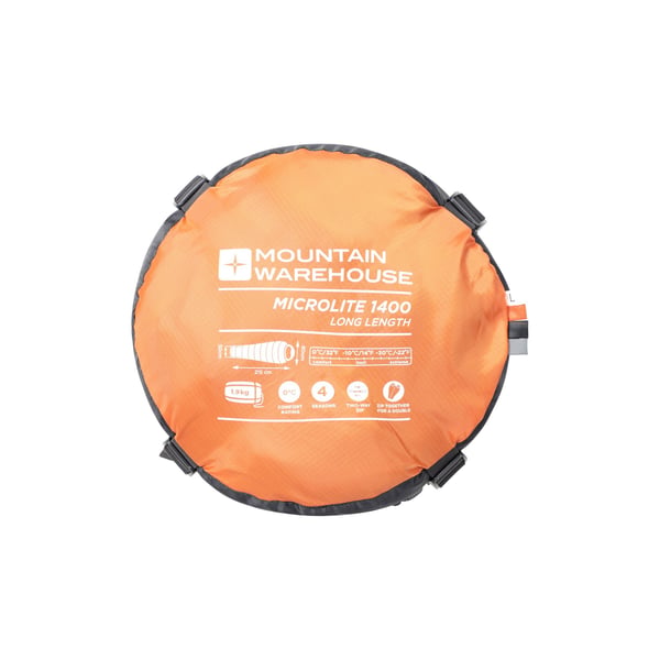 Mountain Warehouse Microlite 1400 Right Zip Winter Mummy Sleeping Bag