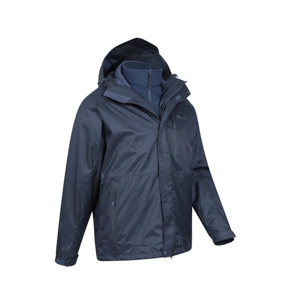 Mountain Warehouse Mens Bracken Melange 3 in 1 Jacket