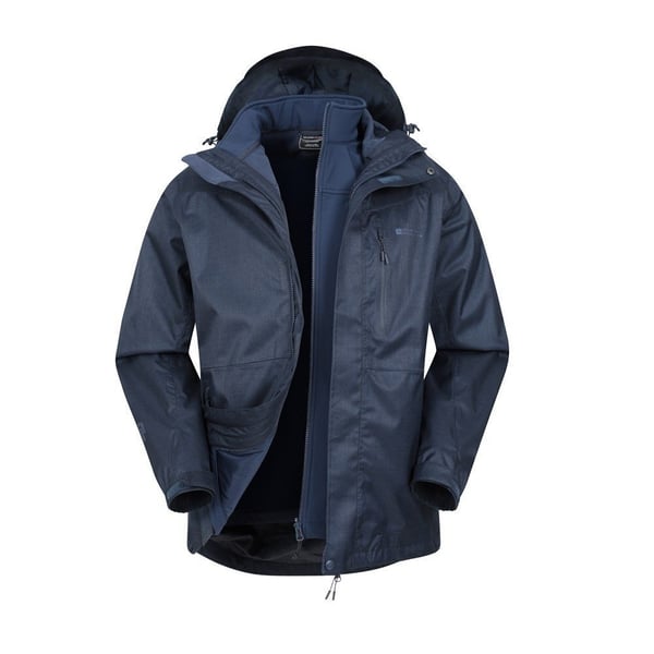 Mountain Warehouse Mens Bracken Melange 3 in 1 Jacket