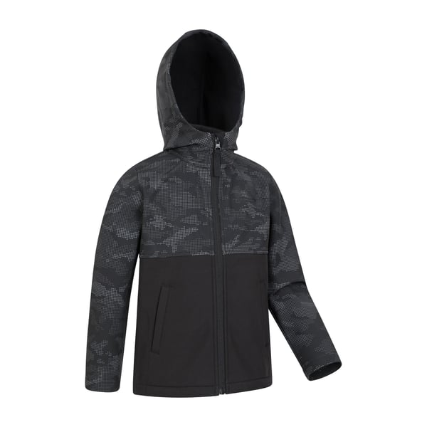 Mountain Warehouse Barn/Kids Exodus Kamouflage Softshelljacka