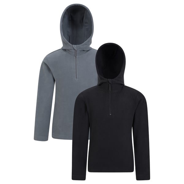 Mountain Warehouse Barn/Kids Camber Quarter Zip Hoodie (2-pack)