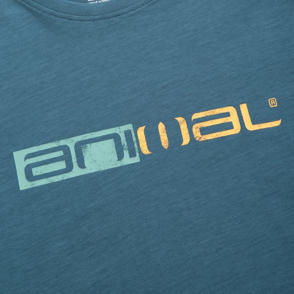 Animal Mens Jacob Distressed Logo Organic T-Shirt