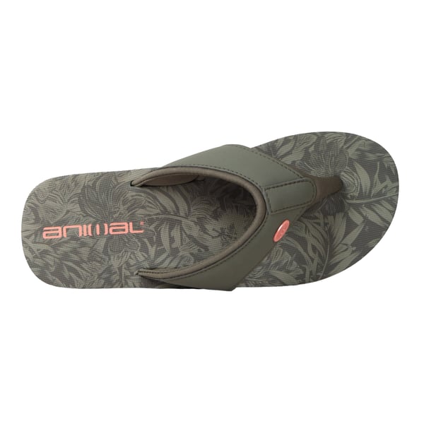 Animal Womens/Ladies Swish Leaf Print Recycled Flip Flops