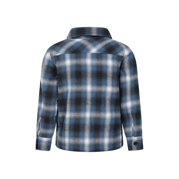 Mountain Warehouse Childrens/Kids Stream Checked Borg Lined Full Zip Shirt Jacket