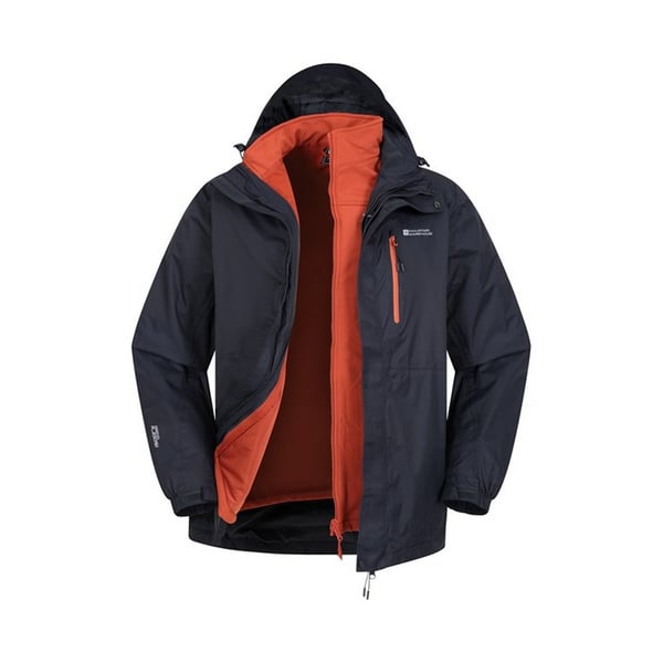 Mountain Warehouse Mens Bracken Extreme 3 in 1 Waterproof Jacket