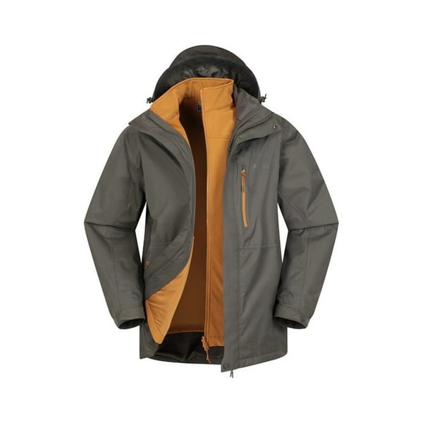 Mountain Warehouse Mens Bracken Extreme 3 in 1 Waterproof Jacket