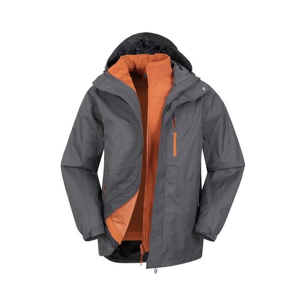 Mountain Warehouse Mens Bracken Extreme 3 in 1 Waterproof Jacket