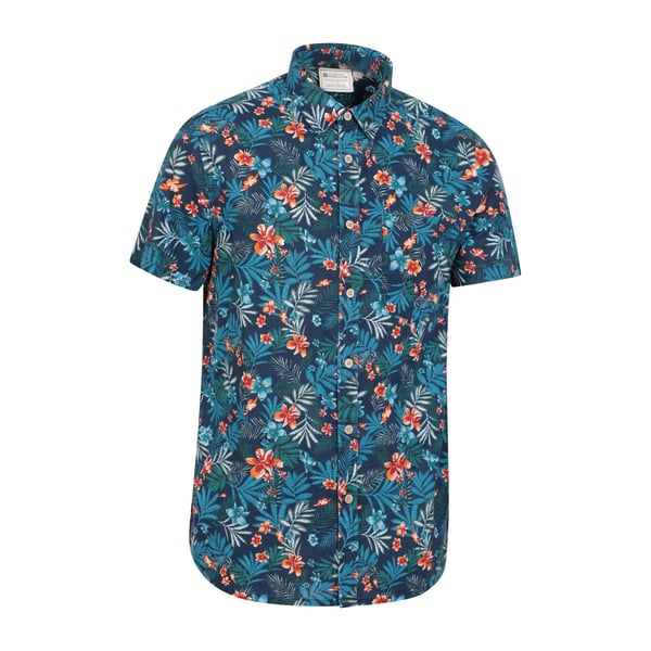 Mountain Warehouse Mens Tropical Floral Short-Sleeved Shirt