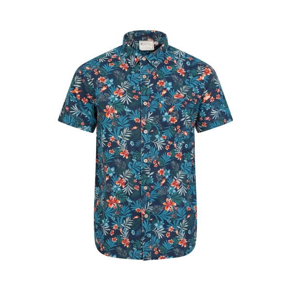 Mountain Warehouse Mens Tropical Floral Short-Sleeved Shirt