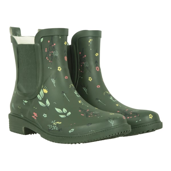Mountain Warehouse Womens/Ladies Flowers Rubber Ankle Wellington Boots Mountain Warehouse Womens/Ladies Flowers Rubber Ankle Wellington Boots
