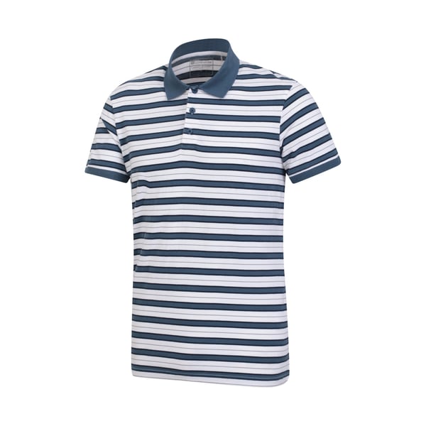 Mountain Warehouse Mens Wren Stripe Cotton Polo Shirt