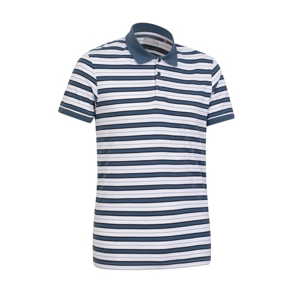 Mountain Warehouse Mens Wren Stripe Cotton Polo Shirt