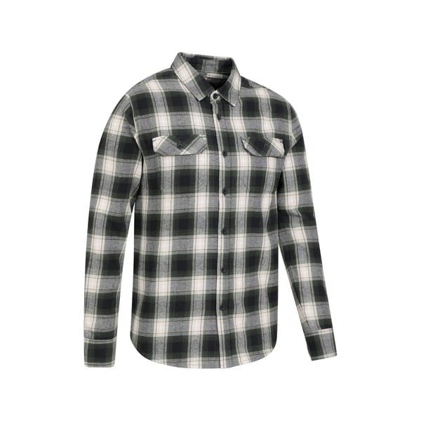 Mountain Warehouse Mens Trace Flannel Long-Sleeved Shirt