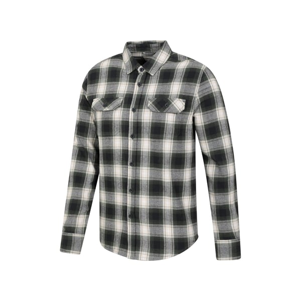 Mountain Warehouse Mens Trace Flannel Long-Sleeved Shirt