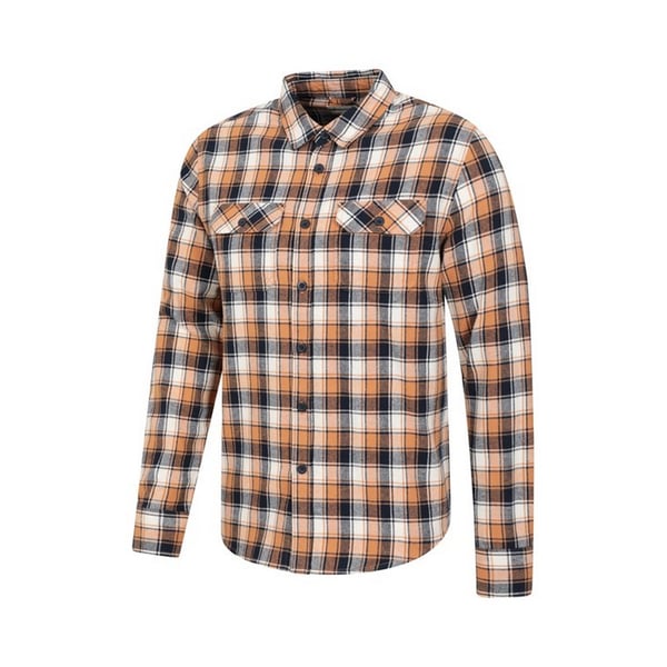 Mountain Warehouse Mens Trace Flannel Long-Sleeved Shirt