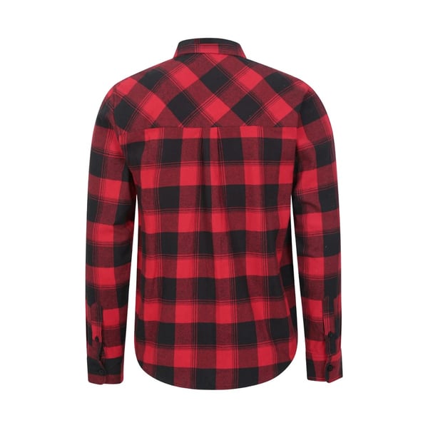 Mountain Warehouse Mens Trace Flannel Long-Sleeved Shirt