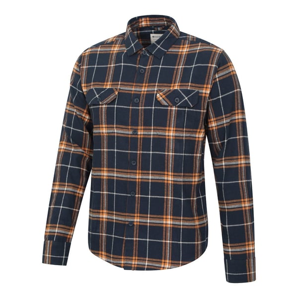 Mountain Warehouse Mens Trace Flannel Long-Sleeved Shirt
